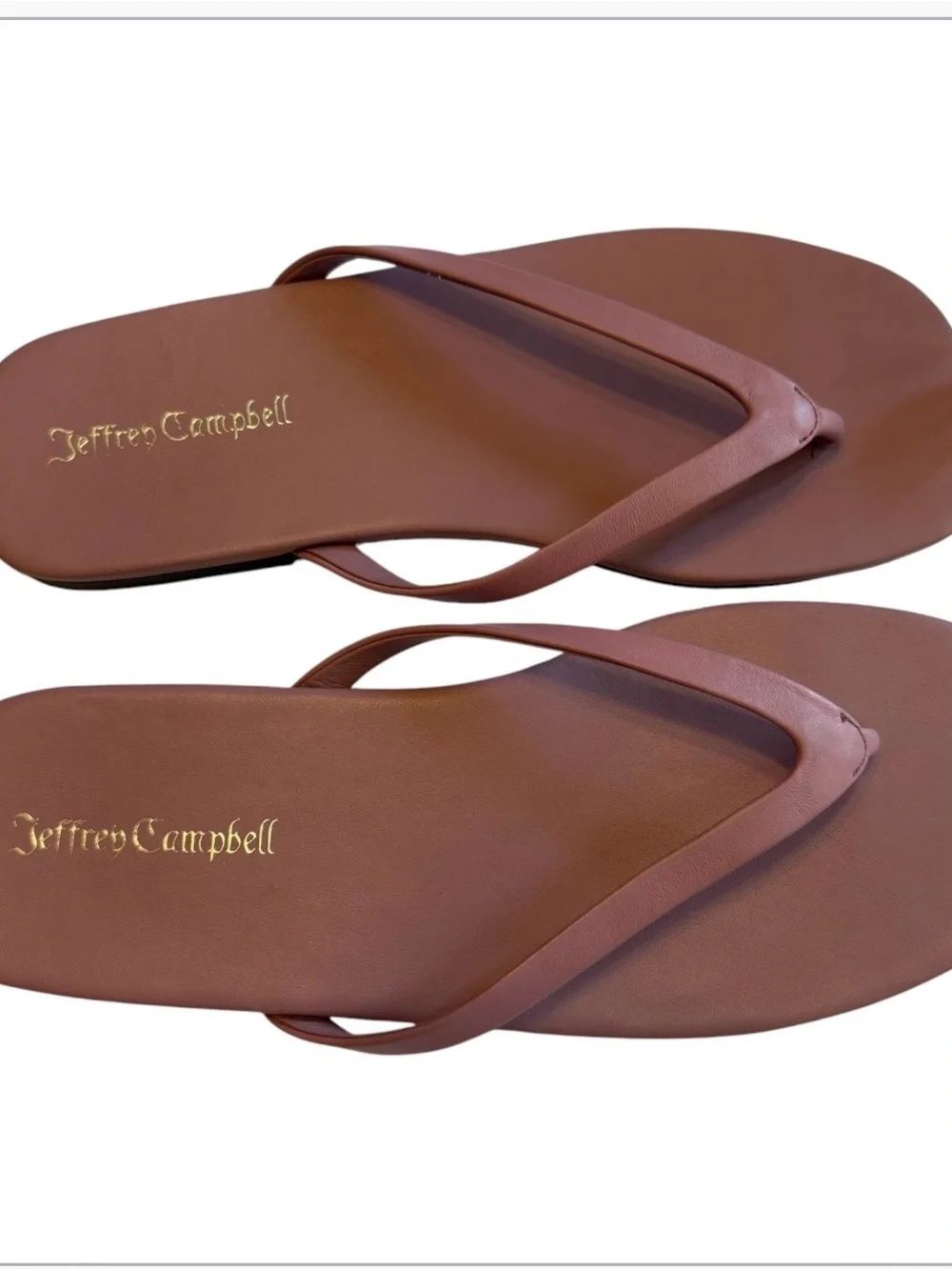 Jeffrey Campbell Kierra Thong Sandals Mauve Pink Square Toe Size 10
